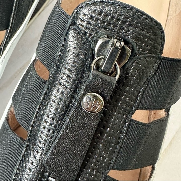 Stuart Weitzman Black and White Getaway Sneakers - Picture 5 of 14